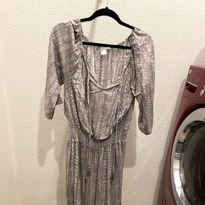 Tassel tie maxi dress.